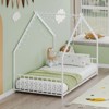 PAGED Bed Frame Roof-Shaped Iron Frame Bed with LED Light Strips, Easy Assembly, Noise Free - 2 of 4