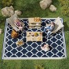 LunaLulinlk 9' x 18' Waterproof Plastic Straw Rug, Portable RV Camping Rugs with Carry Bag, Large Floor Mat - 4 of 4