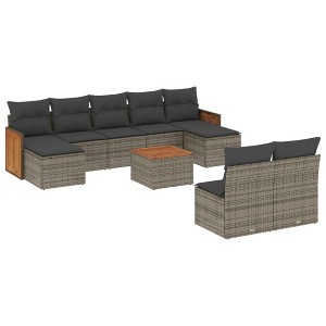 vidaXL Garden Sofa Set Grey - 1 of 4