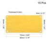 Unique Bargains DIY Laser Printing Office Engraving Aluminium Blank Cards 15 Pcs - 2 of 4