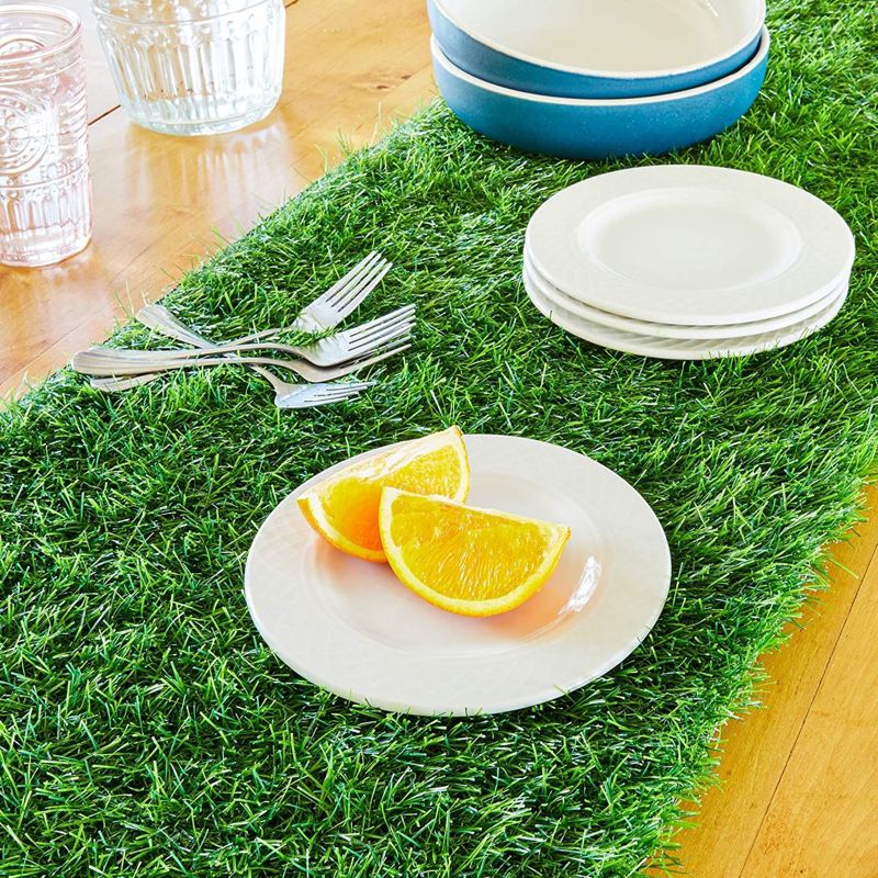 Juvale Synthetic Grass Table Runner (14 x 72 in.), 3 of 8