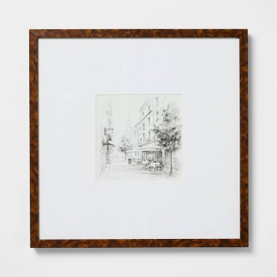 20"x20" Black and White Landscape Wall Art - Threshold™ designed with Studio McGee