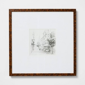 20"x20" Black and White Landscape Wall Art - Threshold™ designed with Studio McGee - 1 of 3