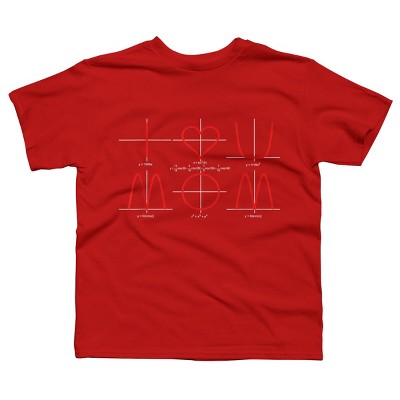 Boy's Design By Humans I Love You Mom Math Equations By WatercolorFun T-Shirt