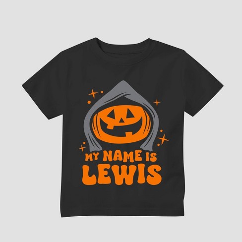 Toddler Lewis Friends Lewis The Pumpkin Ghoul Short Sleeve Graphic T shirt Black Target