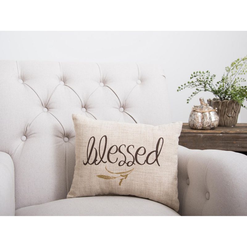 C&F Home 12" x 15" Blessed Printed Fall Throw Pillow, 3 of 5