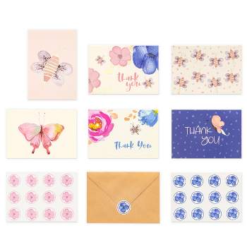 Outshine Co Blank Note Cards with Envelopes and Seals in Storage Box