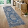 Garvee Area Rug Machine Washable Runner for Hallway Vintage Distressed Floral Medallion Accent Bedroom Living Room Throw Rug Ultra-Thin Non Slip Rug - 4 of 4