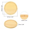 Unique Bargains Indoor Round Bamboo Planter Saucer Drip Tray Plant Drainage Trays 4.33'' OD - 2 of 4