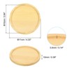 Unique Bargains Indoor Round Bamboo Planter Saucer Drip Tray Plant Drainage Trays 4.33'' OD - image 2 of 4