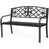 Tangkula Loveseat Metal Garden Bench Heavy-duty Park Loveseat Chair Seat - 4 of 4
