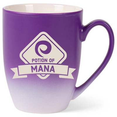 100 North Magic Potion 10 Ounce Purple and White Two Toned Ombre, Comfortably Fits Your Hands, Ceramic Tea Coffee Cup Mug, Potion Of Mana