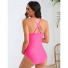Womens Maternity Swimsuits Wrap Front Sling Swimwear One Piece Adjustable Crossback Swimsuits Stretchy Summer Beach Outfits - 4 of 4