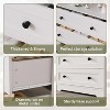 4 Drawer Wooden Dresser for Bedroom Closet Bedside,Chest of Drawers with Charging Station&LED for Nursery Living Room,Narrow Storage Nightstand - 3 of 4