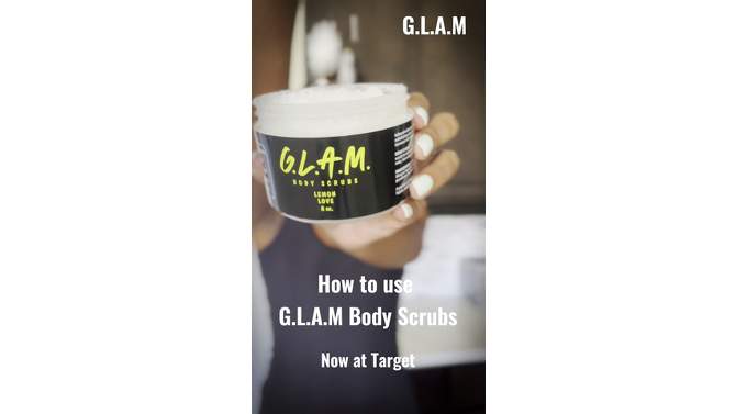 G.L.A.M. Body Scrubs Lemon Love Body Scrub - 8oz, 2 of 8, play video