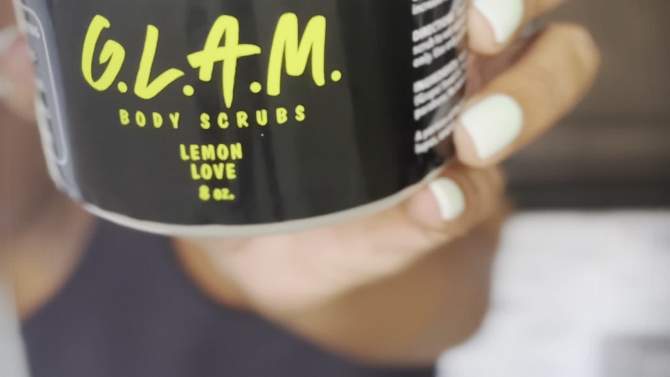 G.L.A.M. Body Scrubs Lemon Love Body Scrub - 8oz, 2 of 8, play video