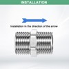 Unique Bargains Brass Durable Non-Return One-Way Valve - 4 of 4