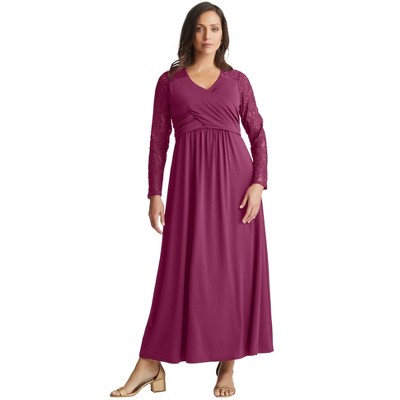 Jessica London Women's Plus Size Lace Sweetheart Dress