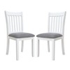 NicBex Dining Chairs Set of 2,Armless Upholstered Kitchen Chair with Medium High Slat Back and Rubber Wood Legs for Dining Room,Kitchen - 4 of 4
