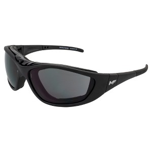 MotoFrames Patriot Safety Motorcycle Glasses with Smoke Lenses - 1 of 4
