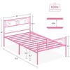 Queen Size Metal Platform Bed Frame with Headboard and Footboard, Mattress Foundation with Premium Steel Slats Support - 2 of 4