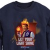 Boys' - Mattel - Heath Burns Let Your Light Shine Graphic Long Sleeve Fleece Sweatshirt - 2 of 4