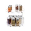 LunaLulinlk 2 Tier Lazy Susan Turntable Spice Rack Organizer for Kitchen Cabinet, Decorative Trays for Cupboard, Pantry - 2 of 4