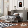 Full/Queen Size Murphy Bed with Large Drawers & USB Ports - ModernLuxe - 2 of 4