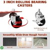 Heavy Duty Car Dollies Set (2/4-Pack, 3000/6000LBS Capacity) Wheel Dolly for Moving Vehicles Trucks  Motorcycles Trailers & Disabled Cars - 4 of 4