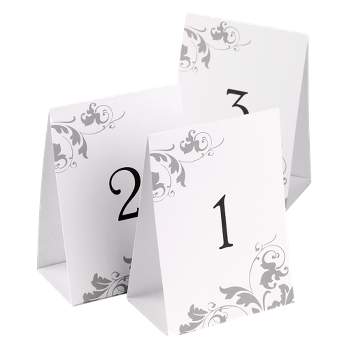 40ct Wedding Table Number Tents