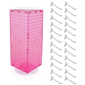 Azar Displays Four-Sided Revolving Pegboard Counter Display with Hooks - 1 of 4