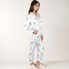 Anna-Kaci Lounge Women's Hot Air Balloon Print Pajama Set with Long Sleeve Button-Down Top and Cropped Pants - 3 of 4
