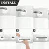 No Hook Ombre Black Shower Curtain with Snap - in PEVA Liner Set Modern Design Hotel Style See Through Top - 2 of 4