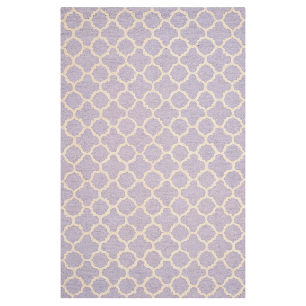 5'x8' Geometric Area Rug Lavender - Safavieh