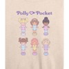 Women's - Polly Pocket - Polly Pocket Doll Grid Lightweight French Terry Wide Neck Long Sleeve Shirt - 2 of 4