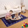 Nasitip Traffic Game City Street Map Area Rug for livingroom,Bedroom,Kids Playroom with  Machine Washable Non-Slip Carpet - 3 of 4