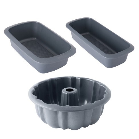 Berghoff Gem Non-stick 3pc Bakeware Set , Small Cookie Sheet, Cupcake Pan  And Loaf Pan : Target