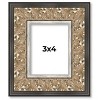 PosterPalooza | Photo Size Ornate Silver Picture Frame - UV Acrylic, Foam Board Backing, Hanging Hardware - 2 of 4