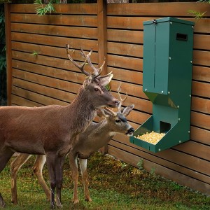 7 Gal Bear-Resistant Deer Feeder - Galvanized Steel Hanging Feeder w/ Locking Lid, Livestock Feeder for Farm - 1 of 4