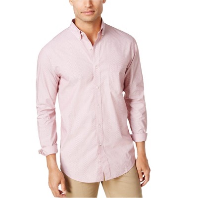 Club Room Mens Dot Button Up Shirt