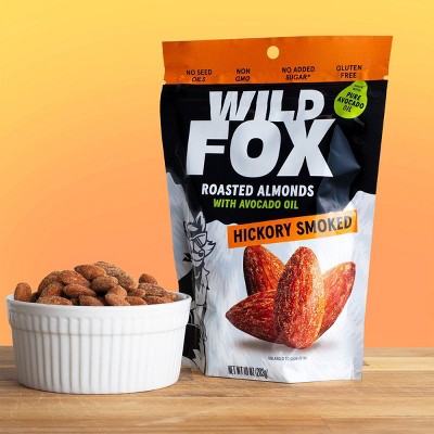 Wild Fox Roasted Hickory Smoked Almonds - 10oz