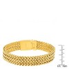 Steeltime Men's 18k gold plated stainless steel bracelet - 3 of 4