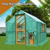 Large Chicken Coop With Waterproof Cover, Chicken Pens Catios With 2 Small Doors, Walk In Chicken Runs, Pet Playpen Exercise for Rabbit Duck Cat - 3 of 4
