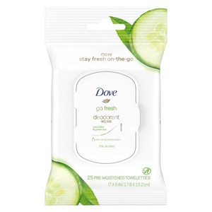Dove Cool Essentials Deodorant Wipes - 25ct