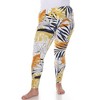 Plus Size Super Soft Tropical Printed Leggings - 2 of 4