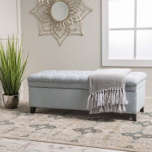 PAGED 50" Storage Ottoman Bench,Tufted End of Bed Bench with Lift Top,Ottoman with Storange for Living Room,Entryway - 1 of 4