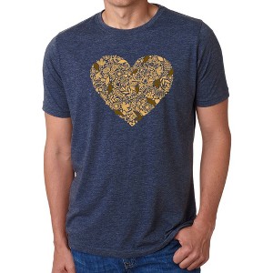 LA Pop Art Fall Vibes  - Men's Premium Blend Word Art T-Shirt - 1 of 4