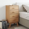 vidaXL Bedside Cabinet OLDEN Brown Solid Wood Pine - 3 of 4