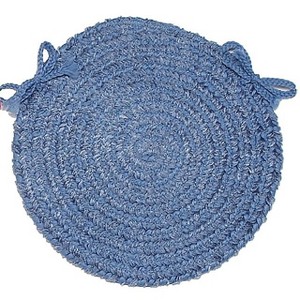 Colonial Mills Spring Meadow - Petal Blue Chair Pad, Set of 4 - 1 of 2