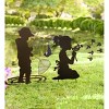 Wind & Weather Dandelion Girl Silhouette Metal Garden Stake - 3 of 4